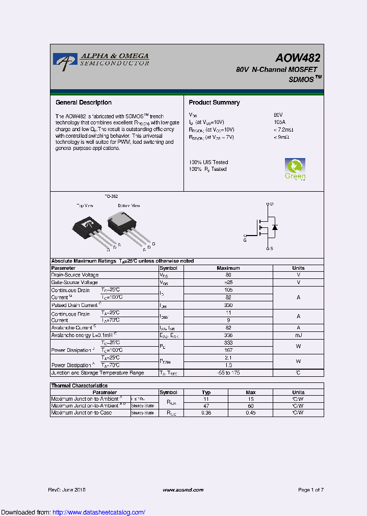 AOW482_9125282.PDF Datasheet