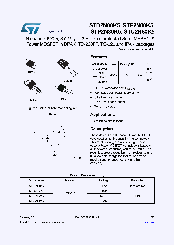 STU2N80K5_9125884.PDF Datasheet